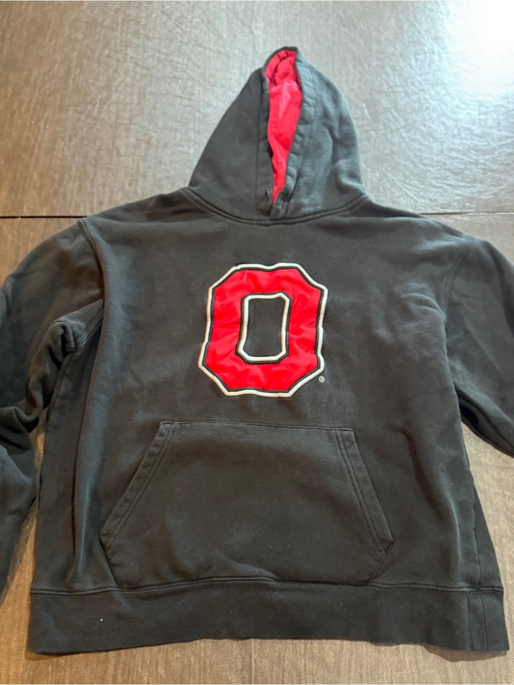 The Ohio State Hoodie with Red 'O' Logo - Stadium Sz L